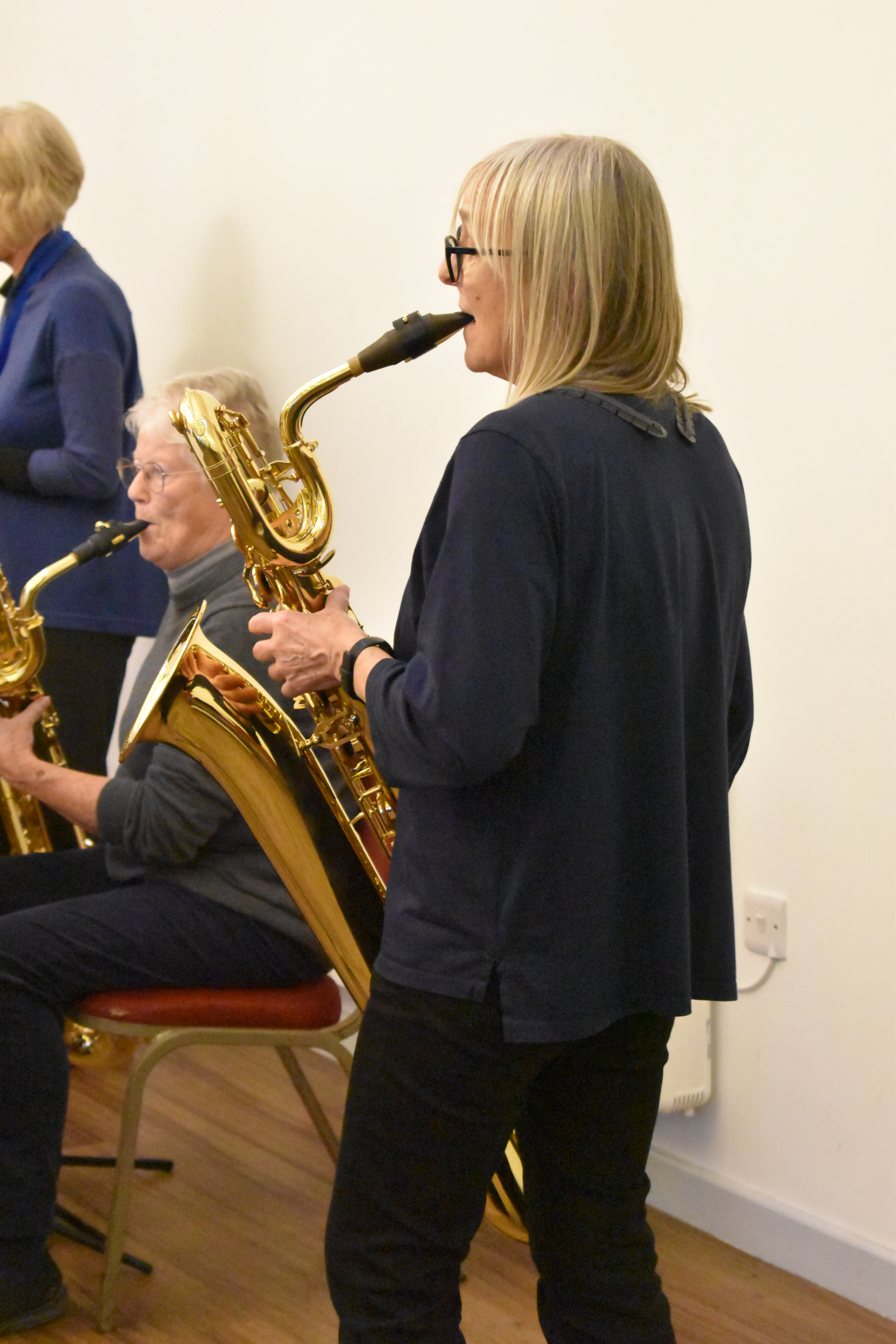 Cape Cornwall Saxophone Course baritone sax player. Bari sax