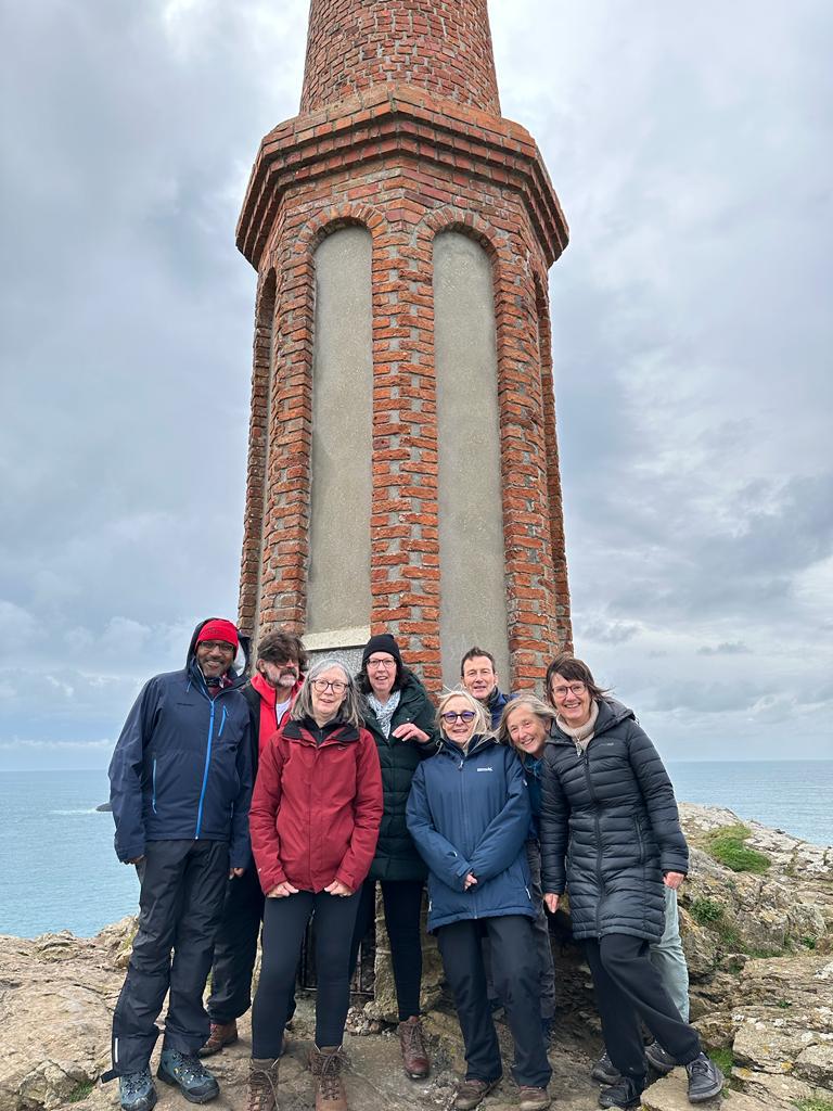 Cape Cornwall Saxophone Course saxophonists at Cape Cornwall. England course sax players